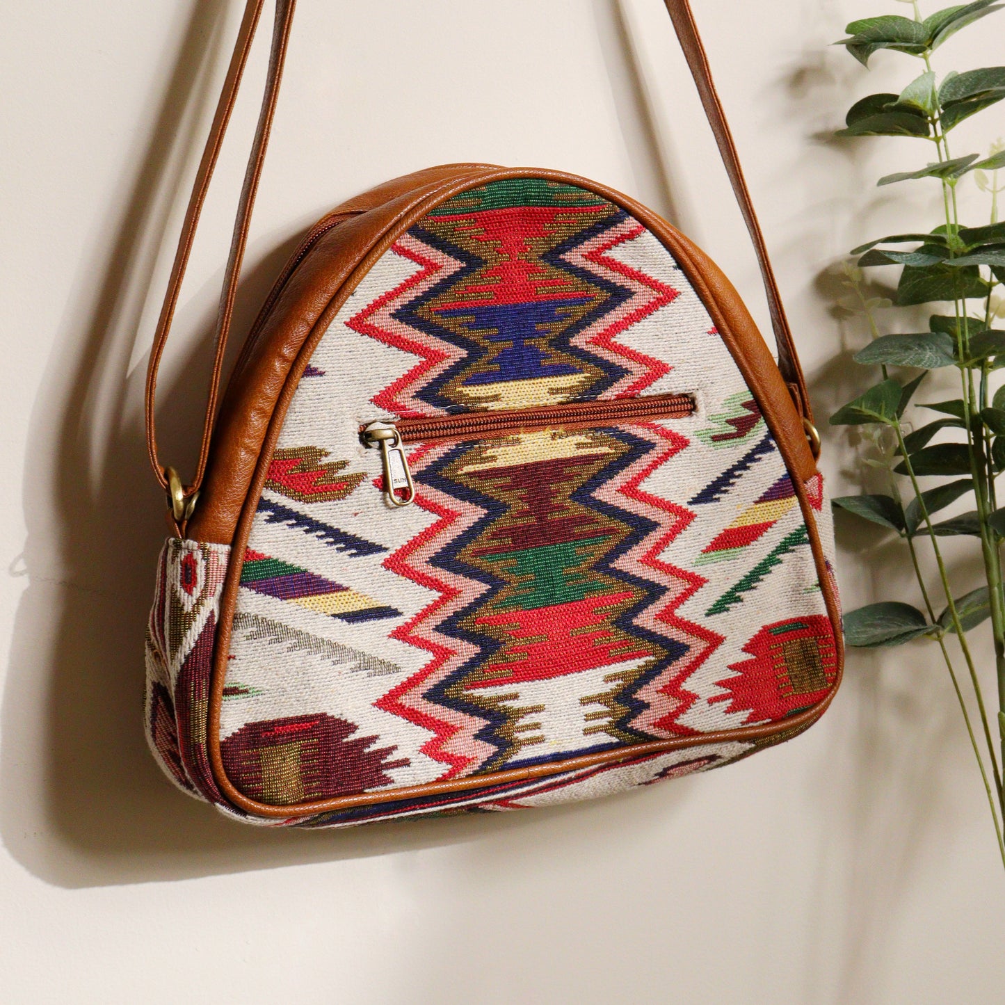 Red & Black Moroccon Satchel