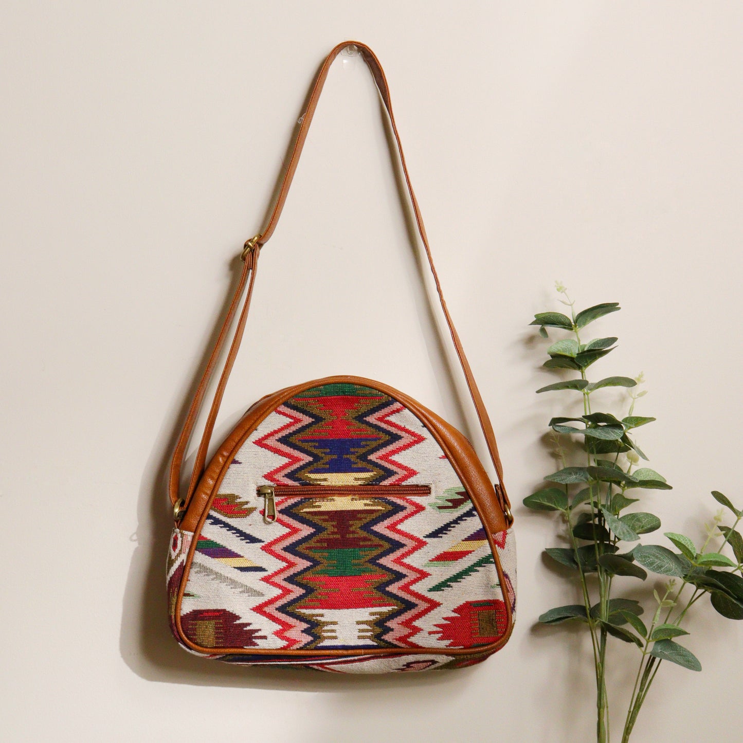 Red & Black Moroccon Satchel