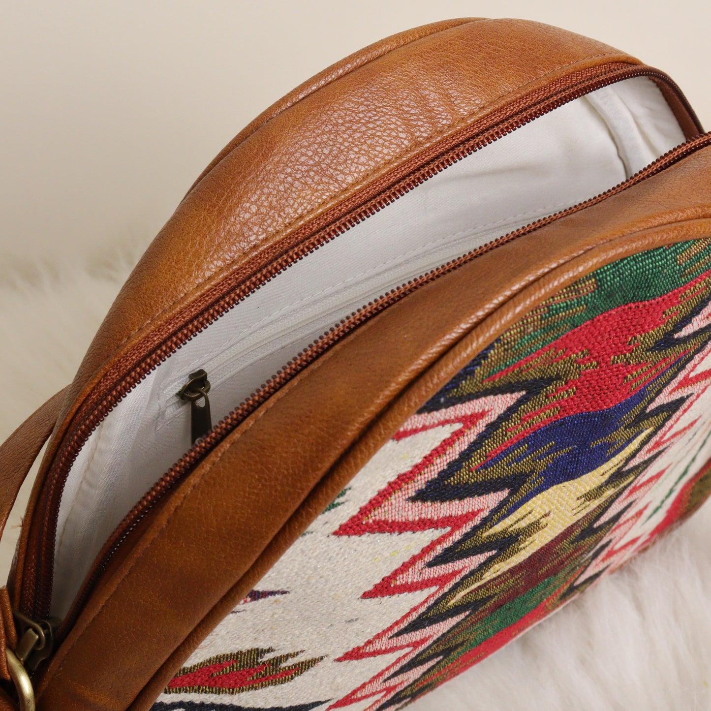 Red & Black Moroccon Satchel