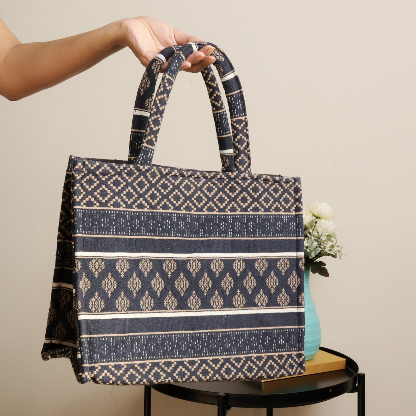 Tapestry Tote Box Bag