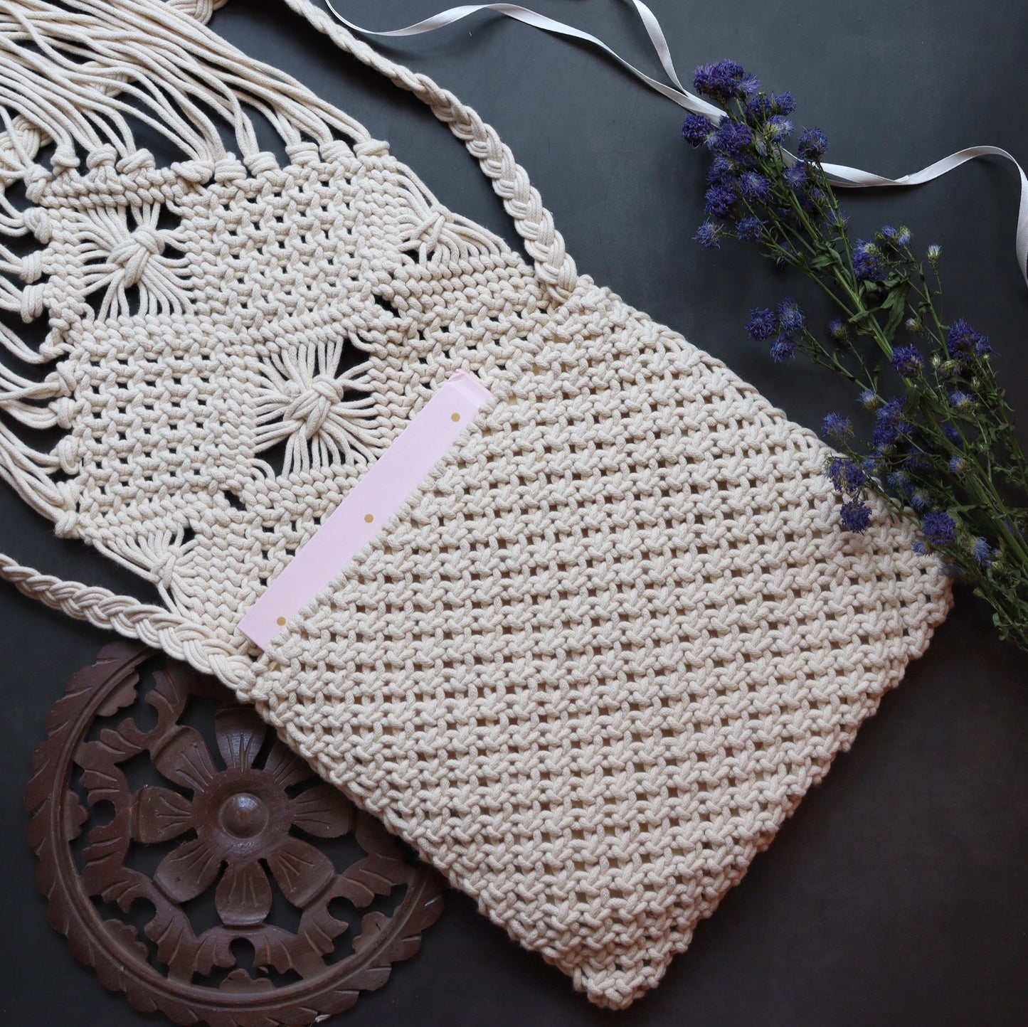 Macrame Off-White Sling - Medium