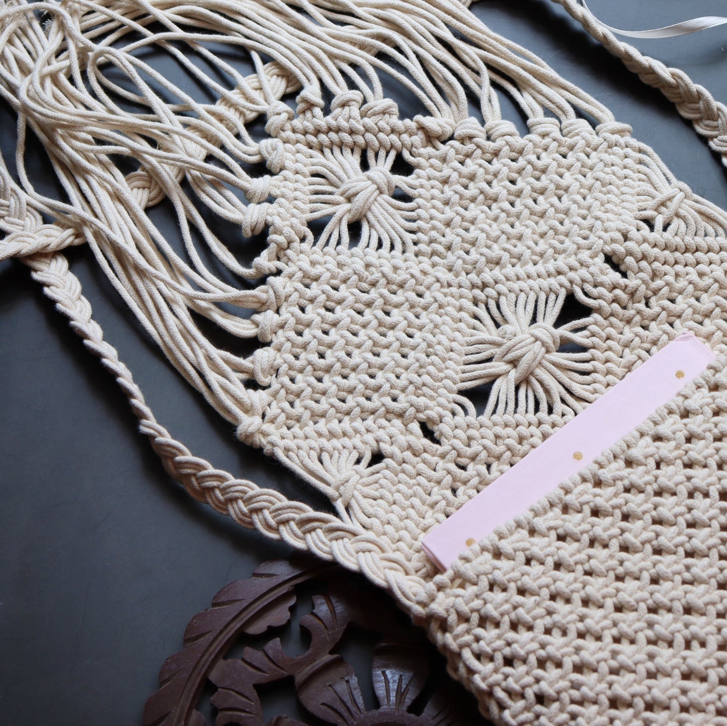Macrame Off-White Sling - Medium
