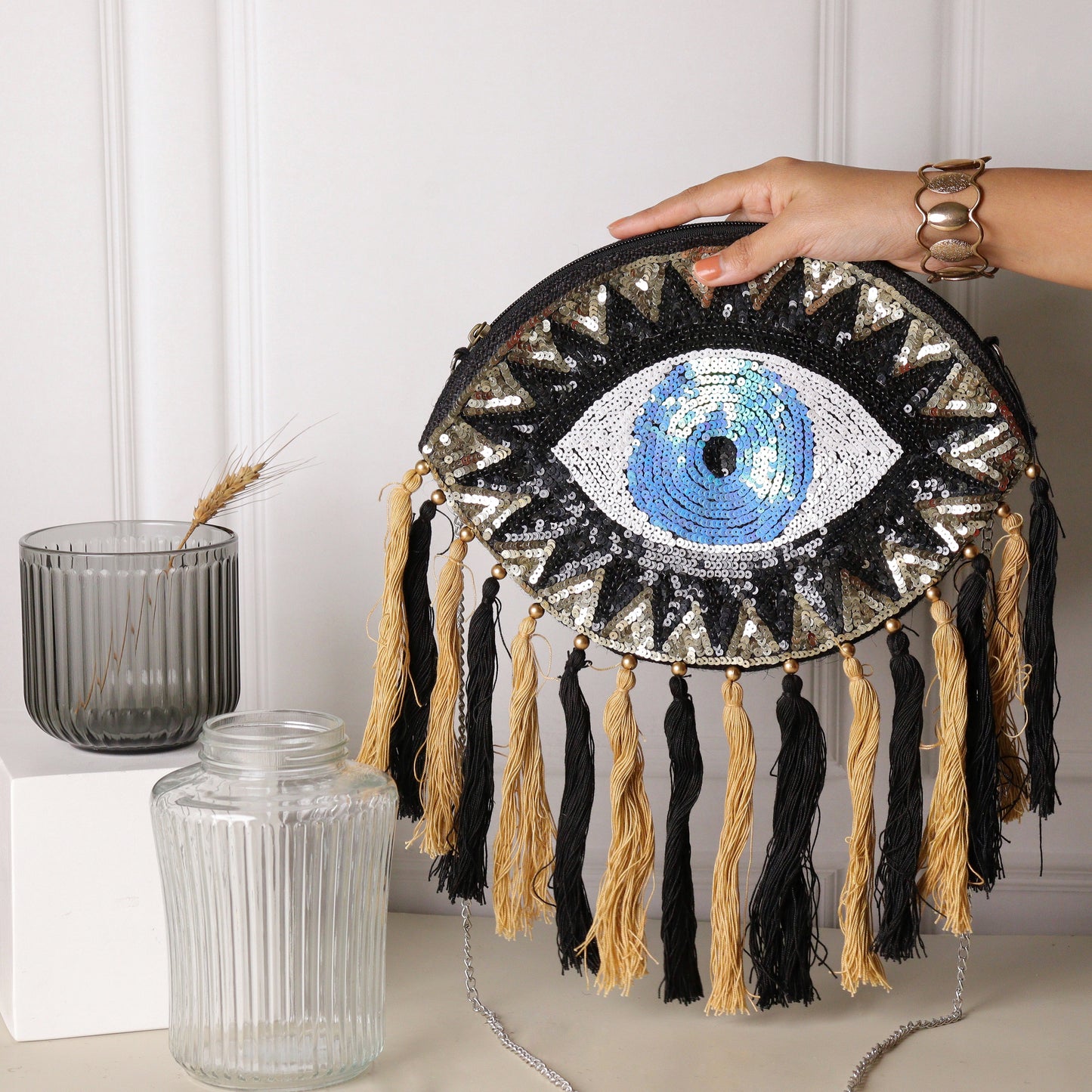 Eye Tassified Silver