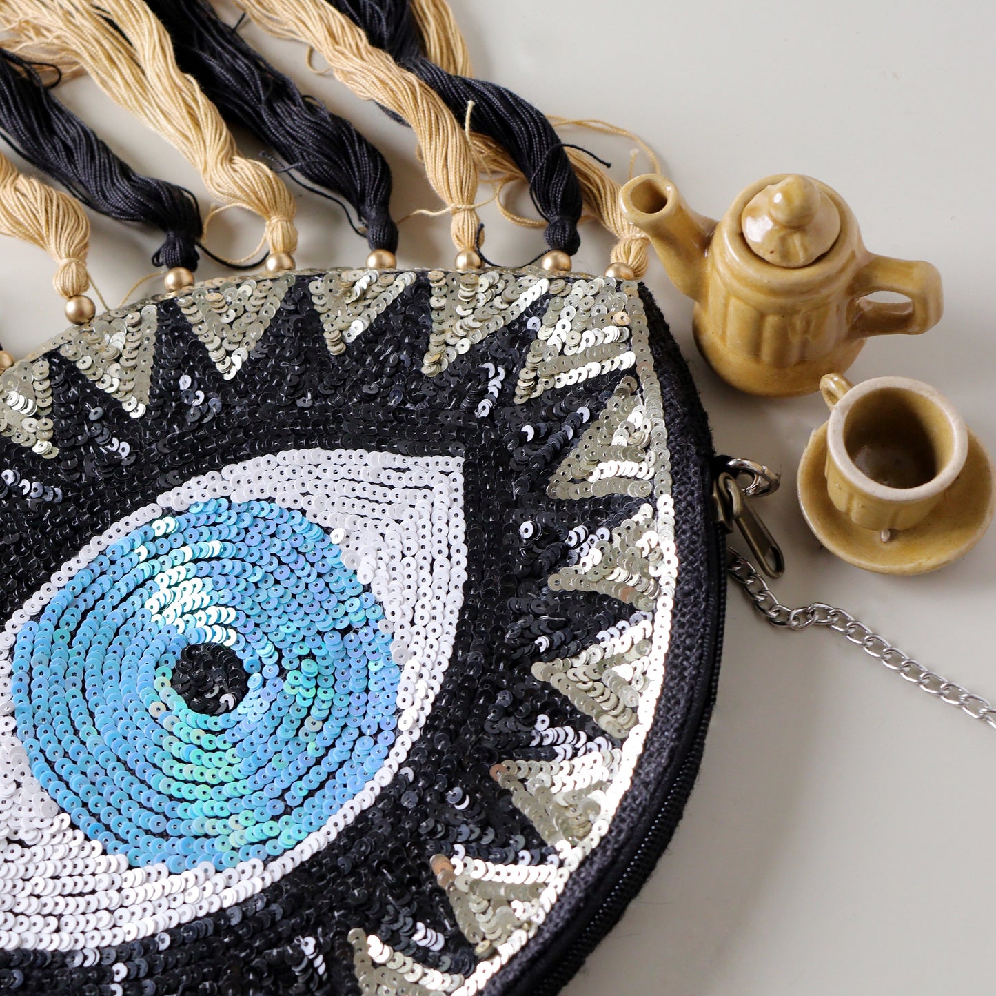 Eye Tassified Silver