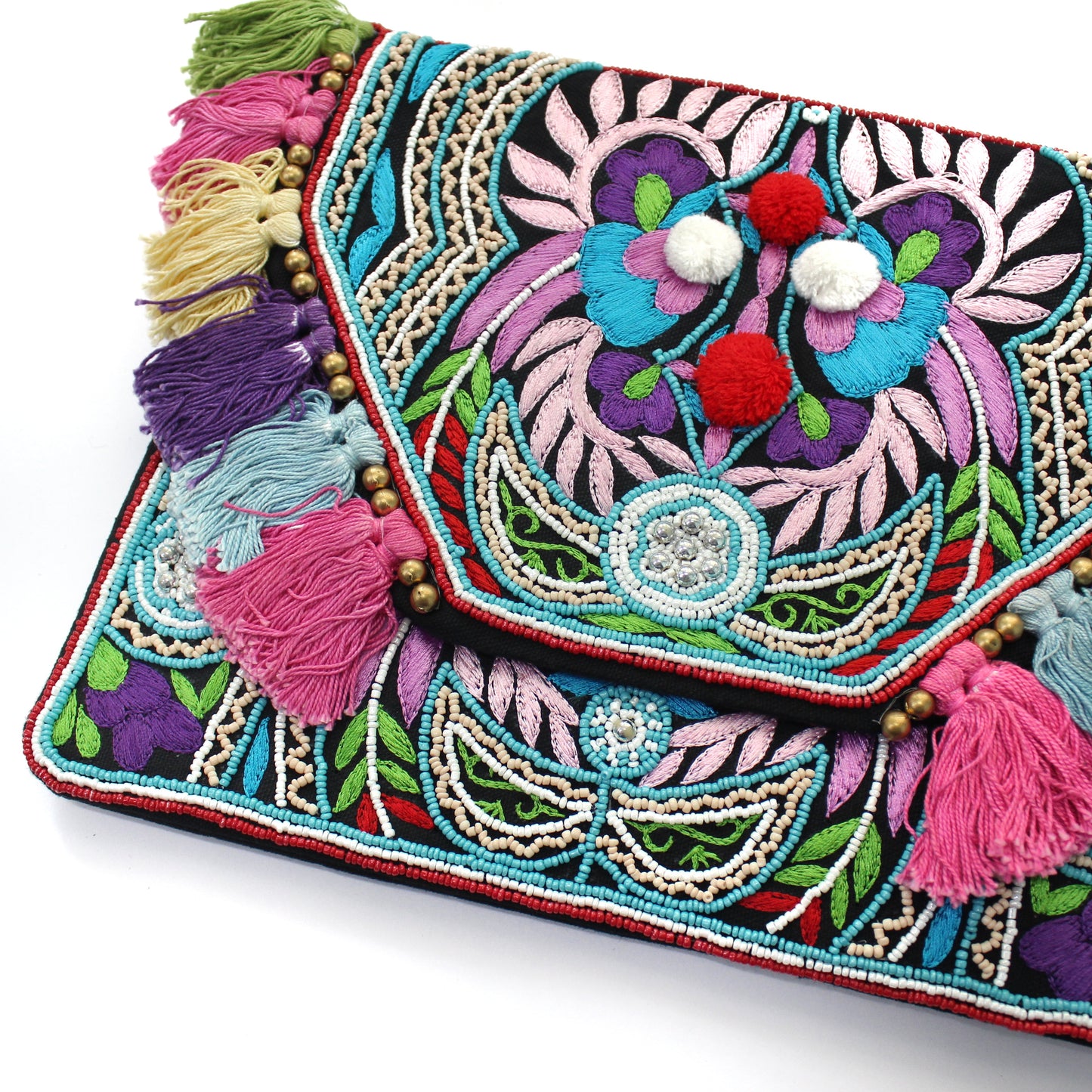 Phuket Multicolored Bohemian Clutch Boho Bag