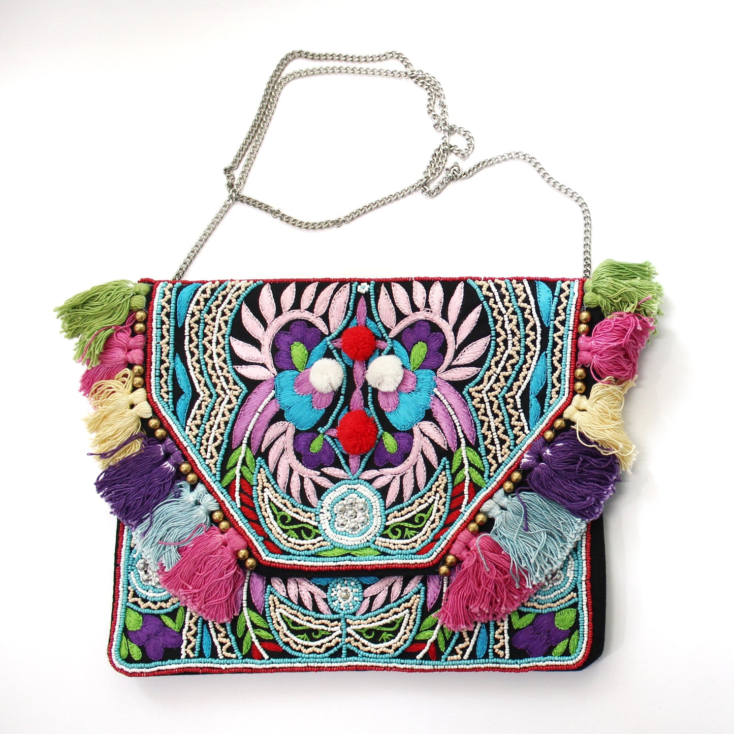 Phuket Multicolored Bohemian Clutch Boho Bag