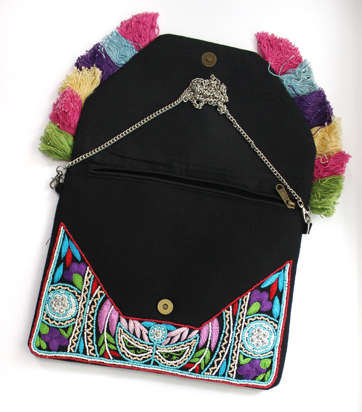 Phuket Multicolored Bohemian Clutch Boho Bag
