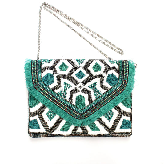 Turquoise Raffia Hermosa