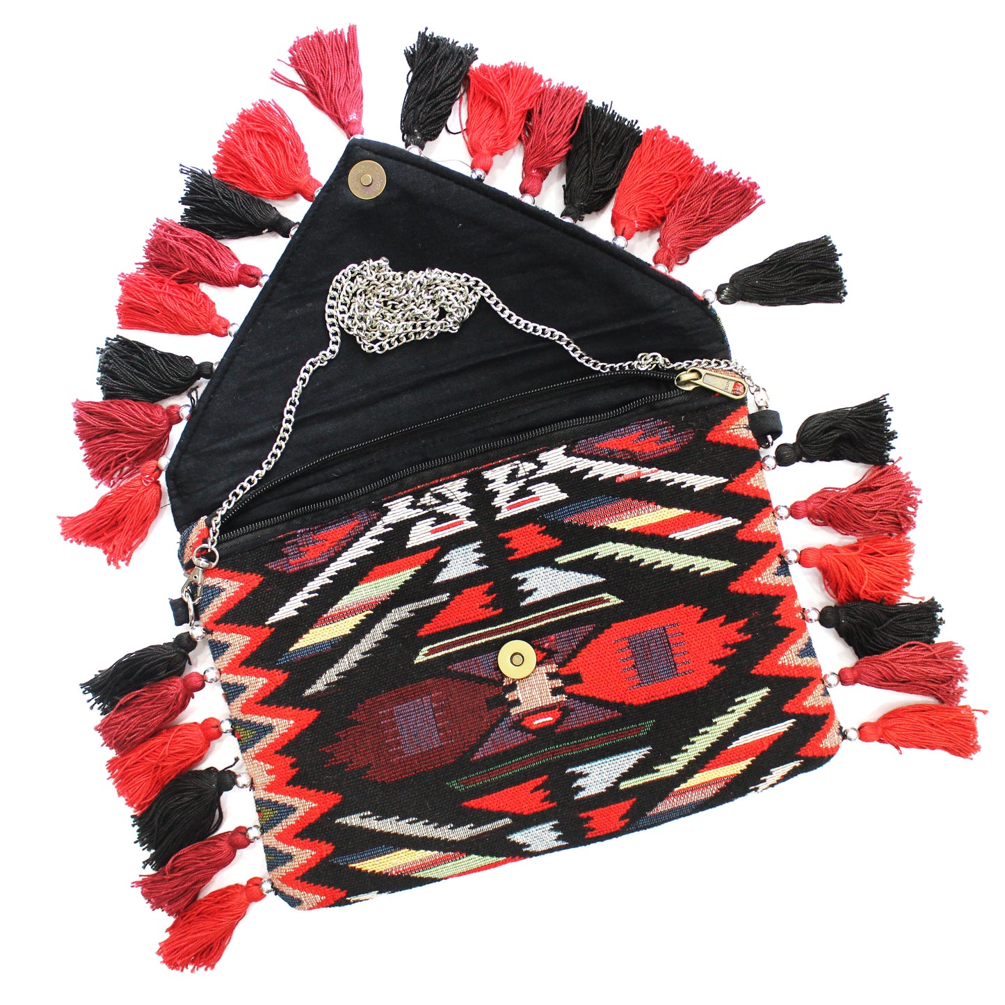 Scarlett Muticolor Bohemian Clutch Bag