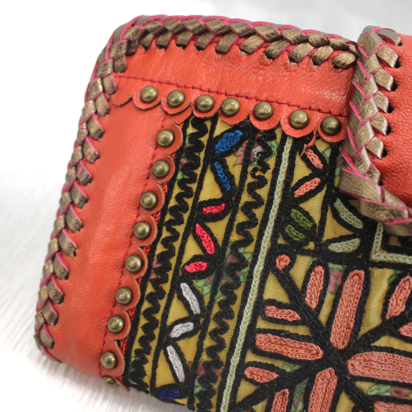 Premium Leather Banjara Wallet - Burnt Orange