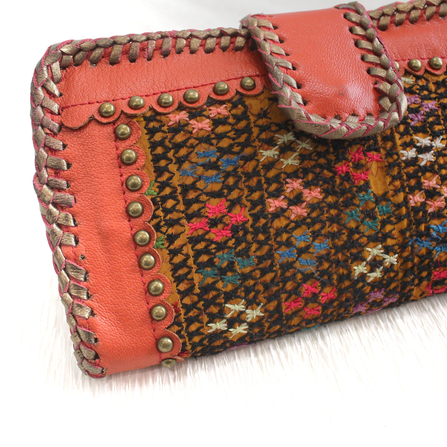 Premium Leather Banjara Wallet2 - Burnt Orange