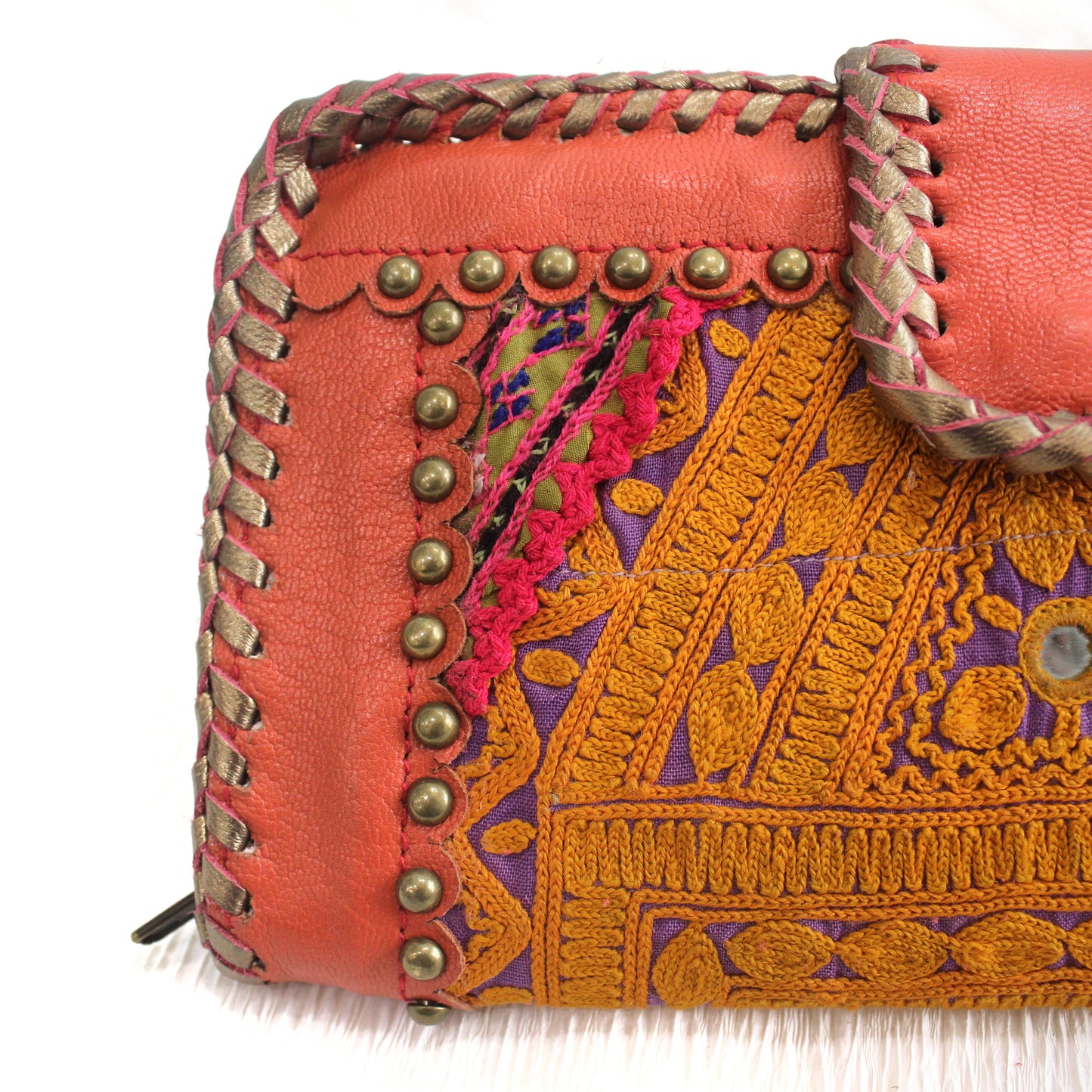 Premium Leather Banjara Wallet4 - Burnt Orange