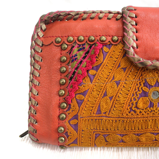 Premium Leather Banjara Wallet4 - Burnt Orange