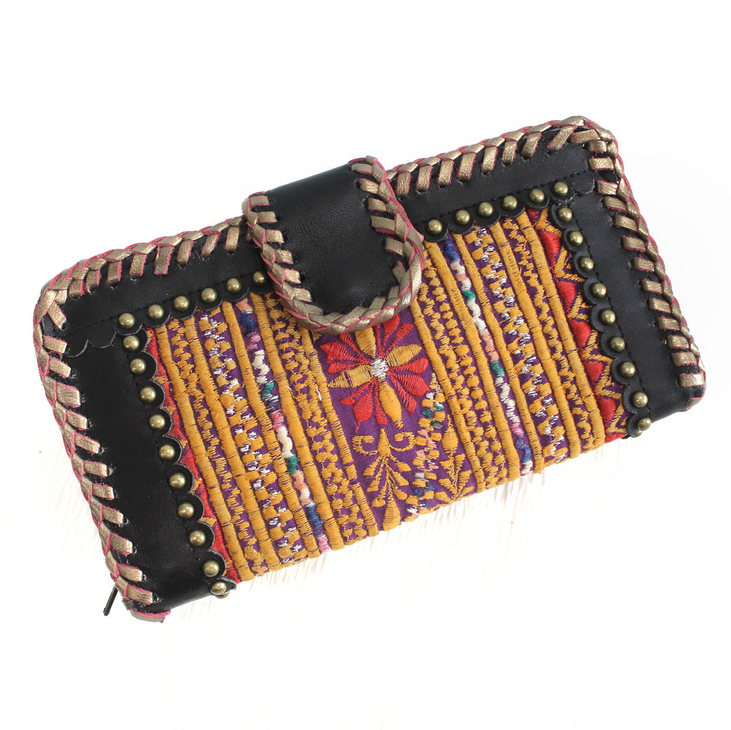 Premium Leather Banjara Wallet8 - Black