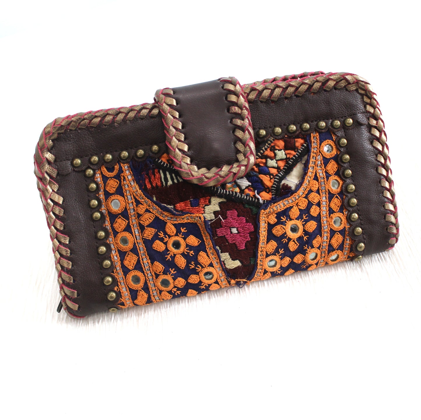 Premium Leather Banjara Wallet10 - Choclate Brown
