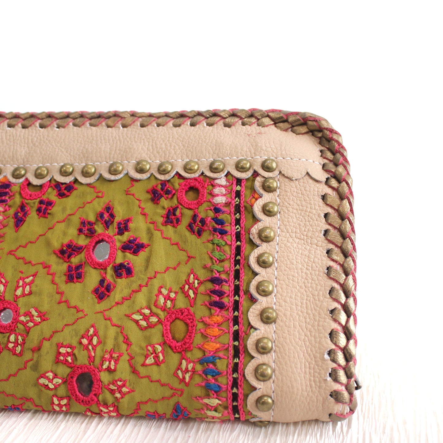 Premium Leather Banjara Wallet13 - Creamy