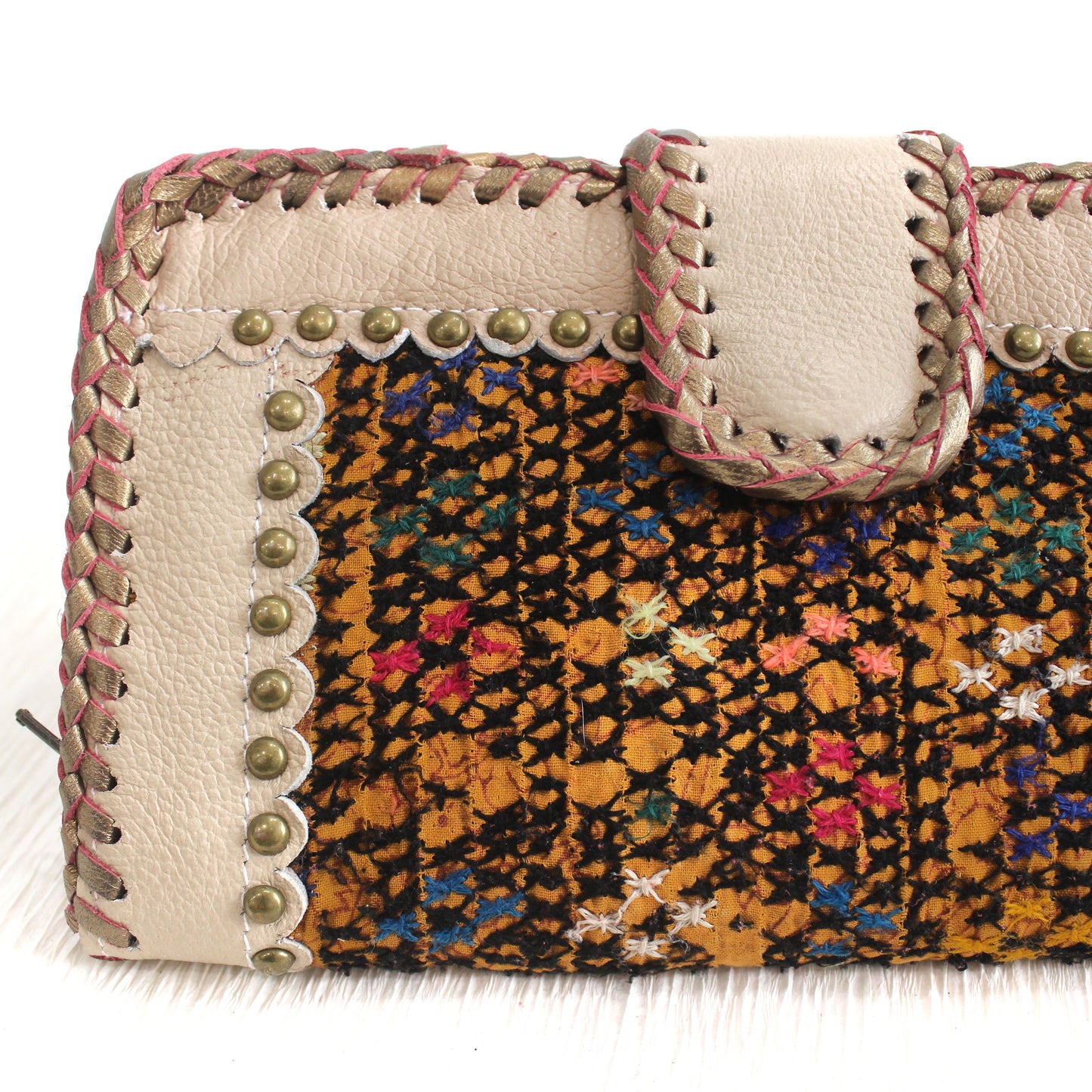 Premium Leather Banjara Wallet14 - Creamy