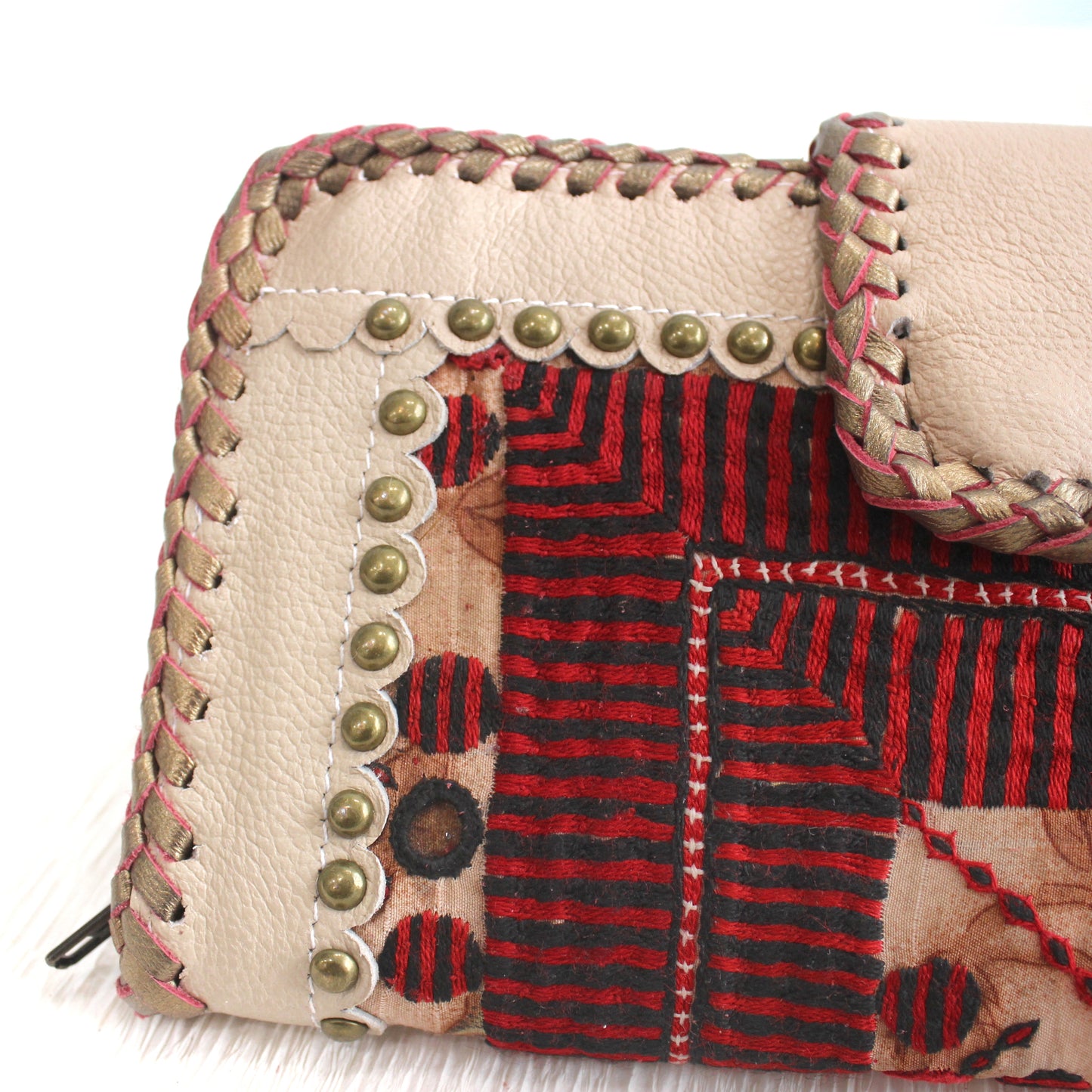 Premium Leather Banjara Wallet15 - Creamy