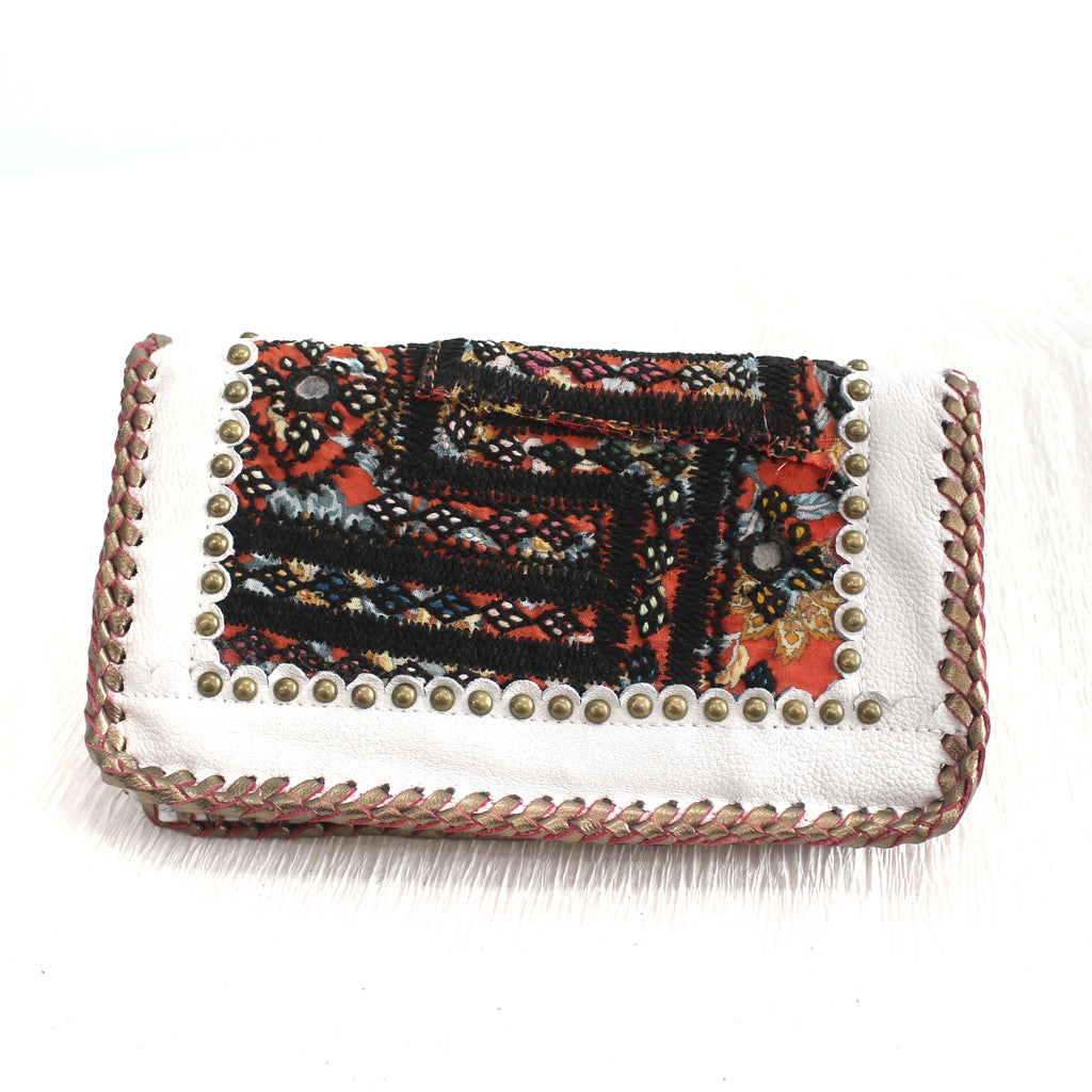 Premium Leather Banjara Wallet22 - White