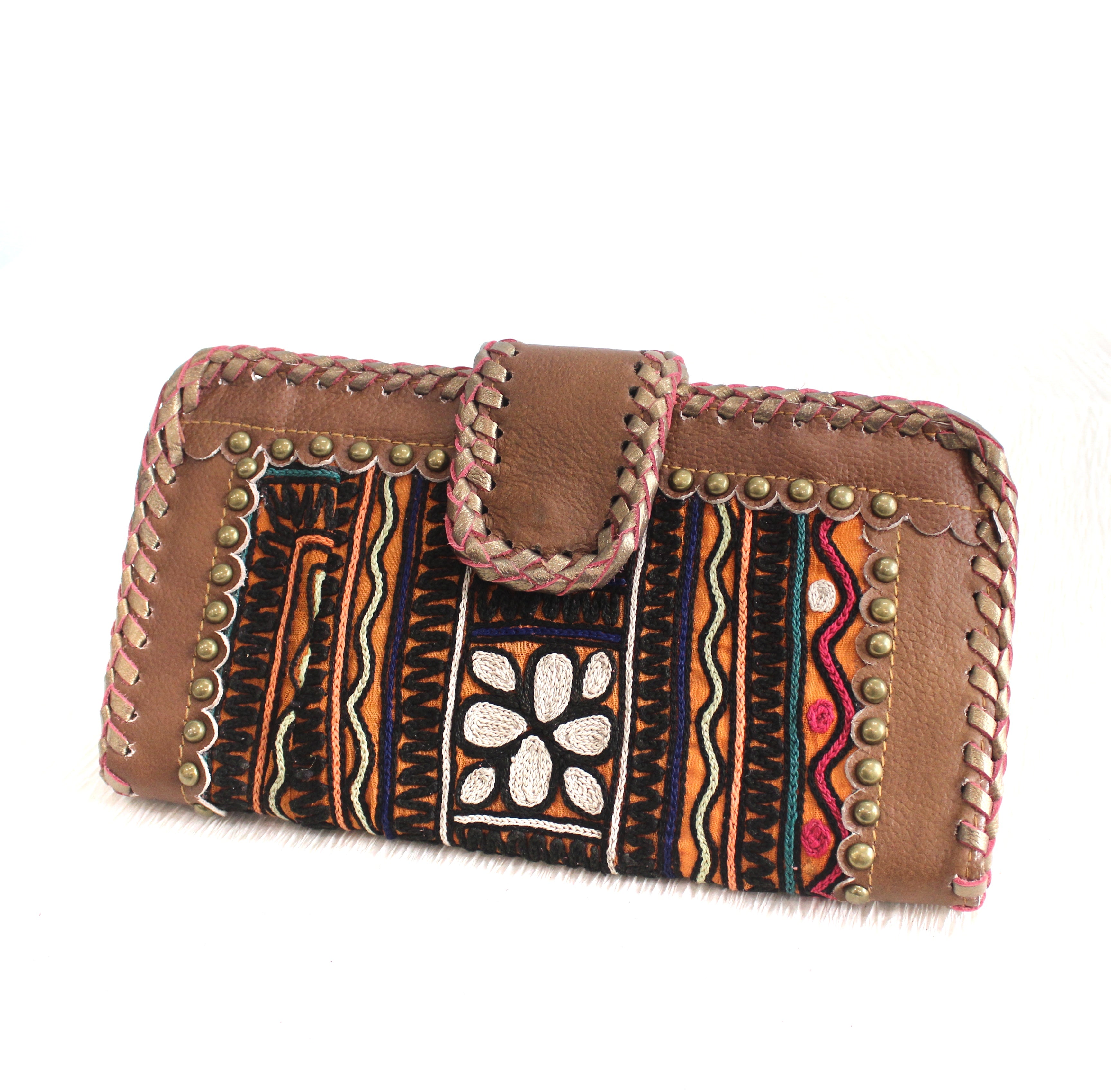 Premium Leather Banjara Wallet26 - Brown
