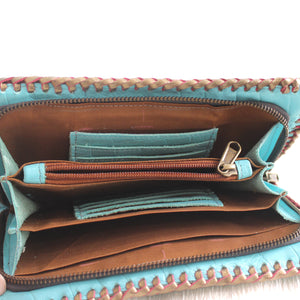 Premium Leather Banjara Wallet5 - Turquoise