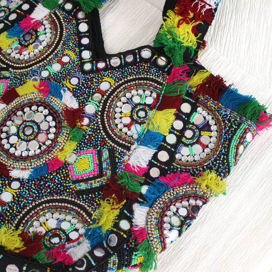 Tote Banjara6 - Beaded all over
