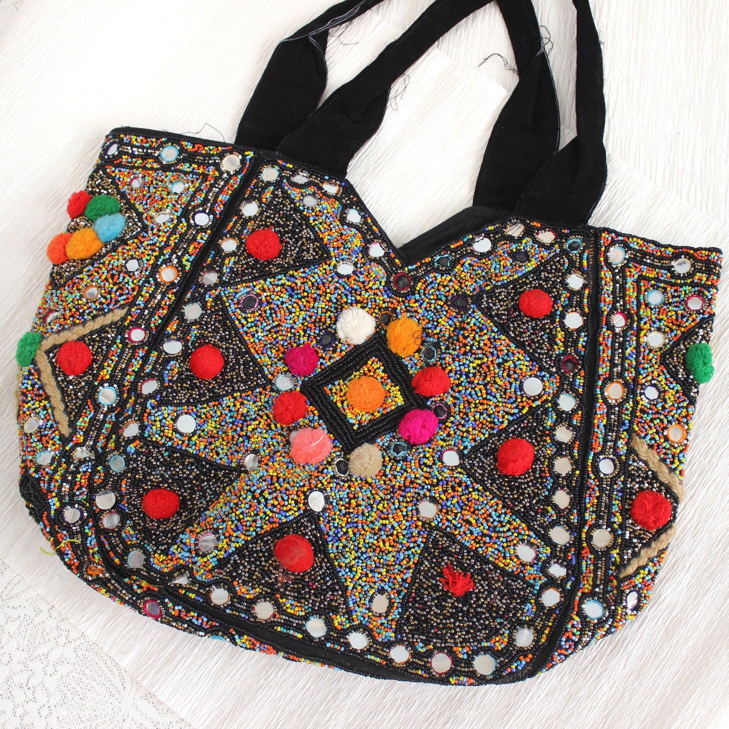 Tote Banjara9 - Beaded all over