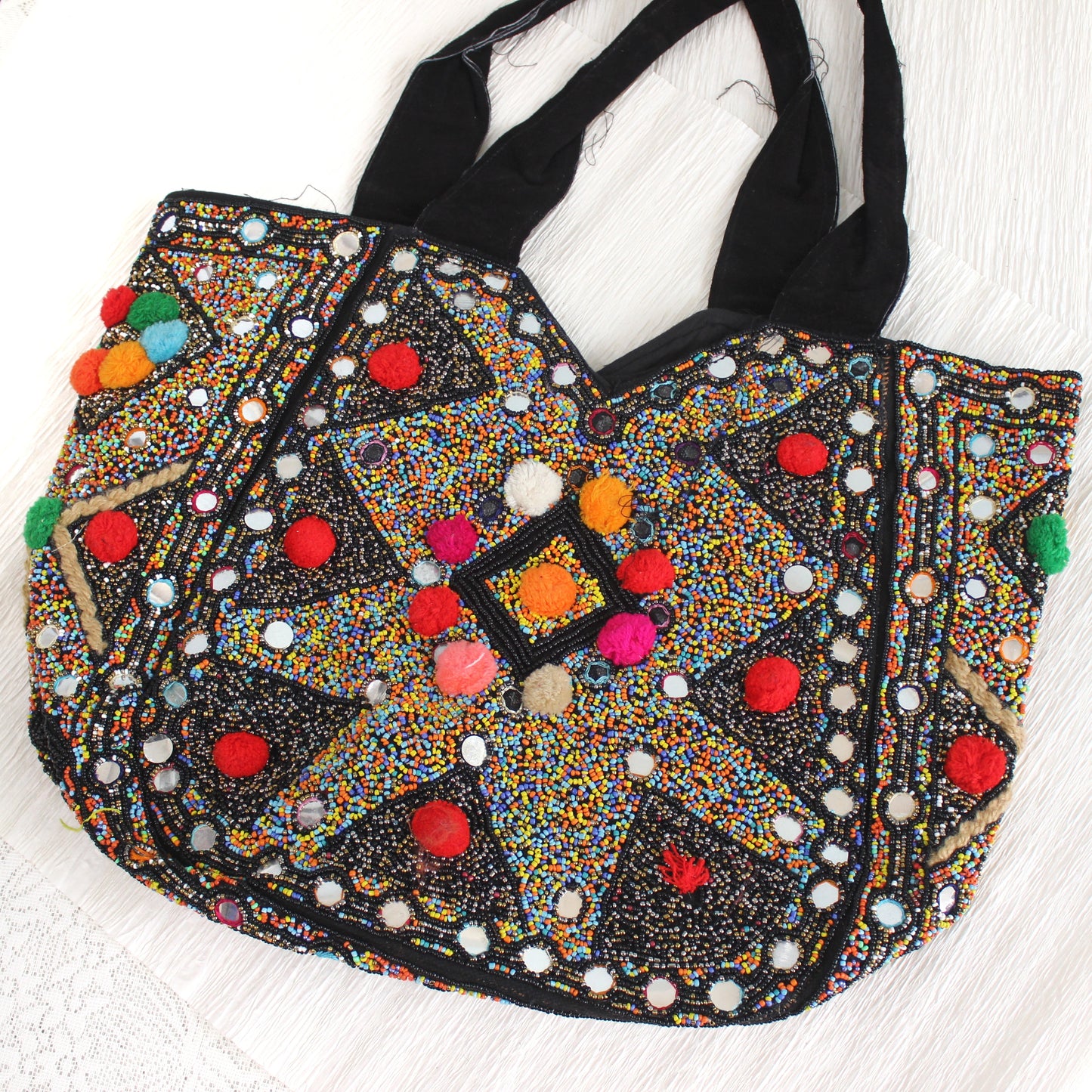 Tote Banjara9 - Beaded all over