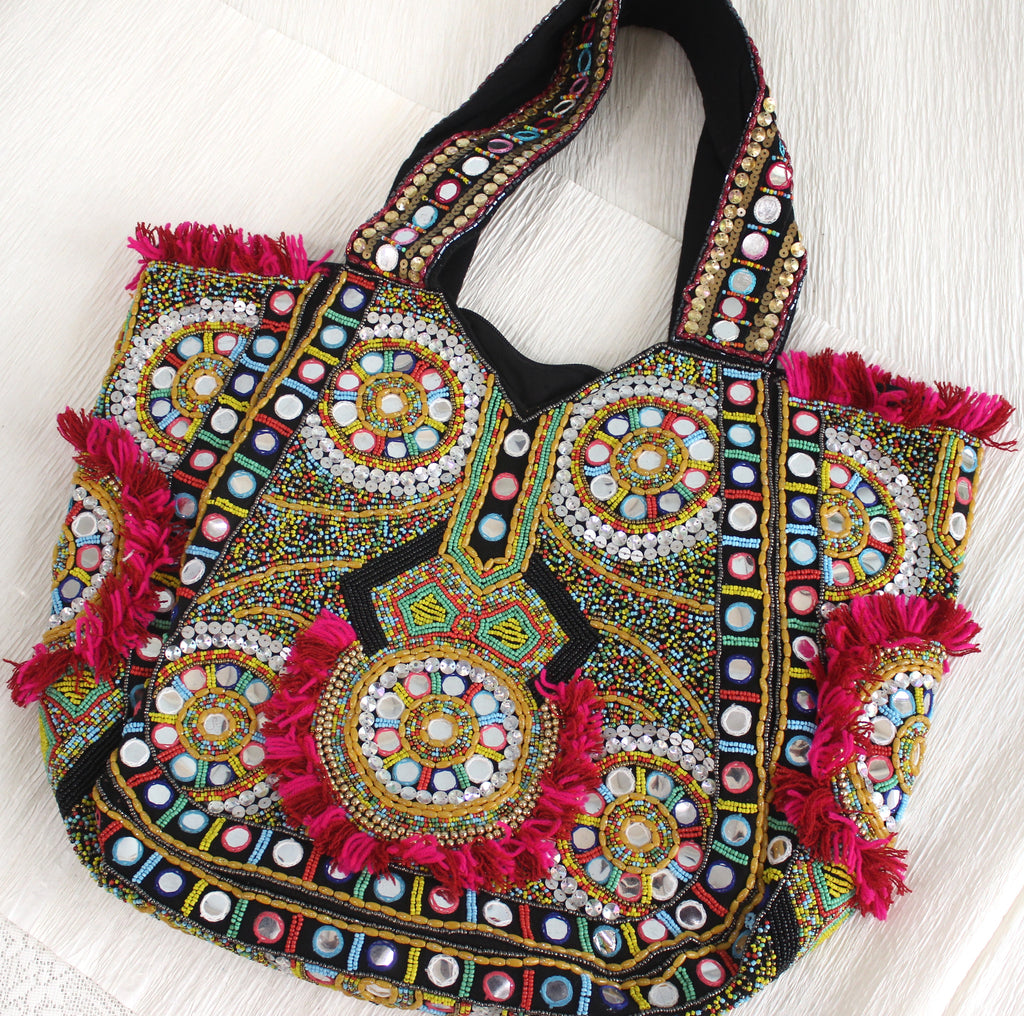 Tote Banjara10 - Beaded all over