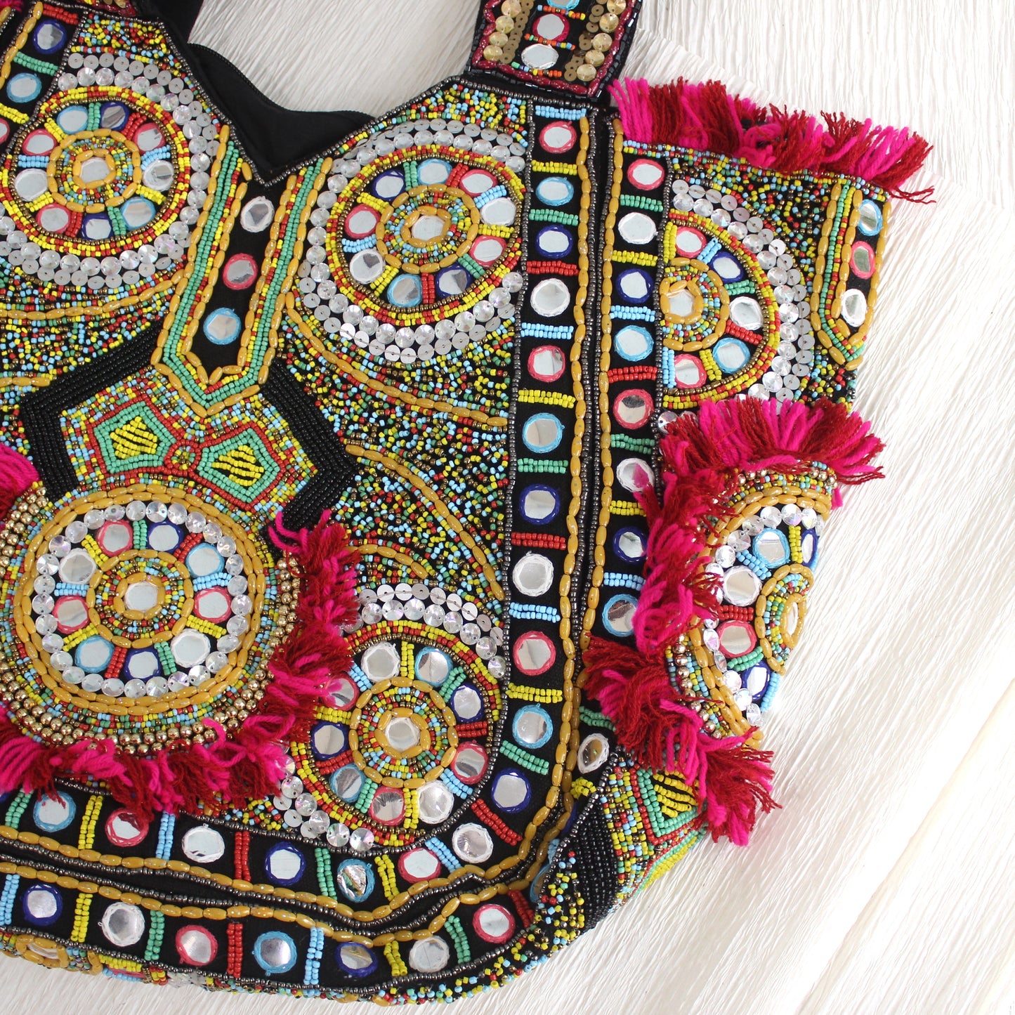 Tote Banjara10 - Beaded all over