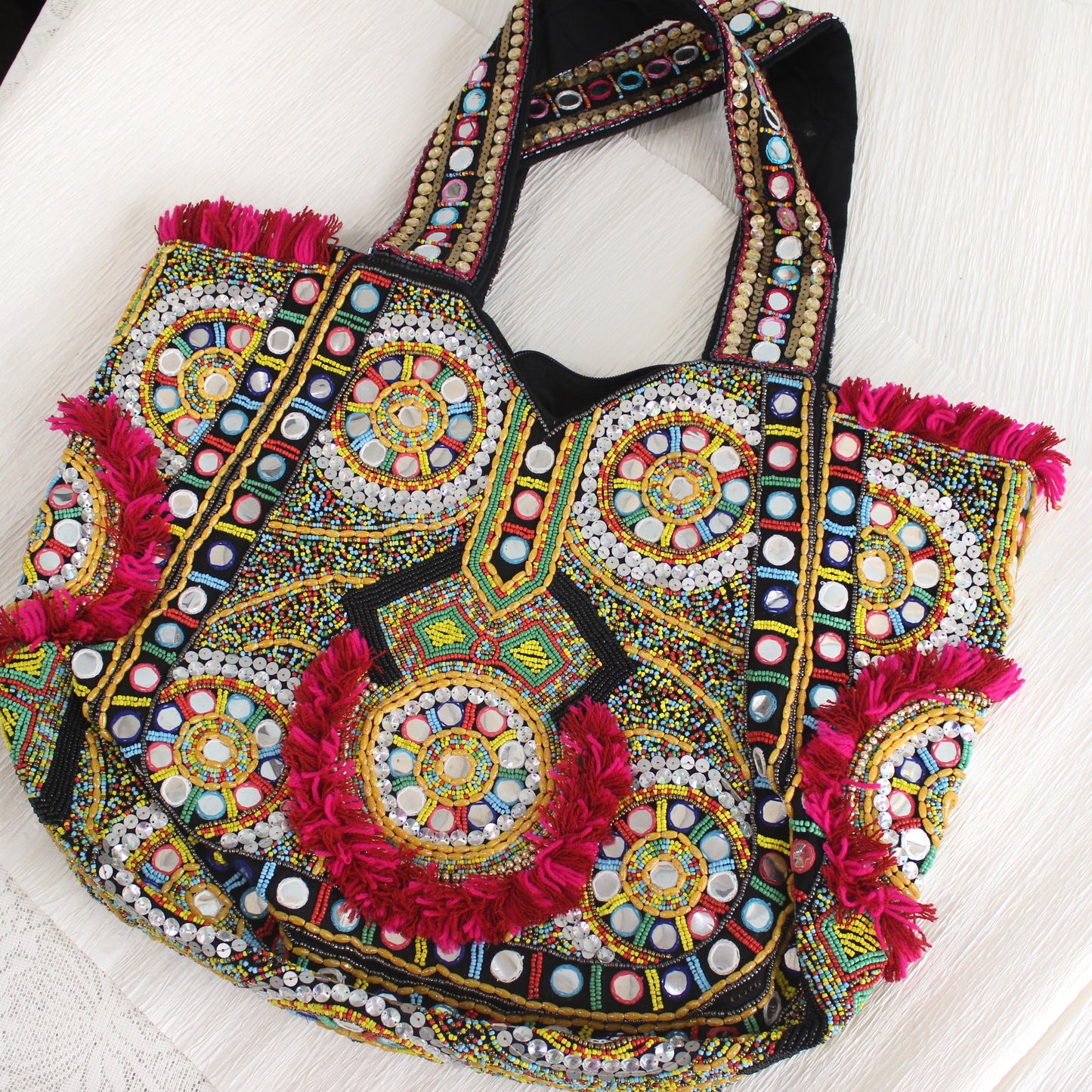 Tote Banjara10 - Beaded all over
