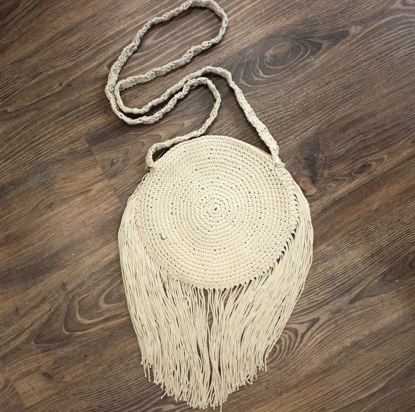 Macrame Off-White Round Sling