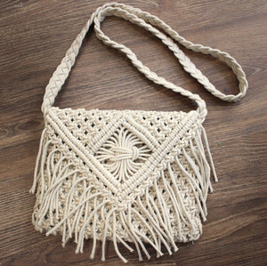 Macrame Off-White Sling - Small