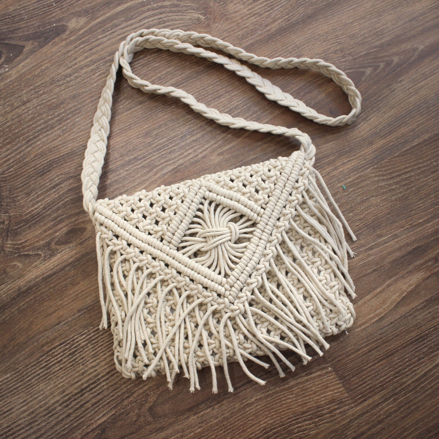 Macrame Off-White Sling - Small