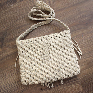 Macrame Off-White Sling - Small