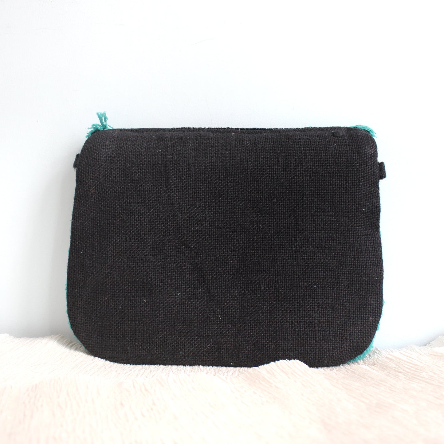 Turquoise Vaso - Glass Beads Bag, Chain Sling