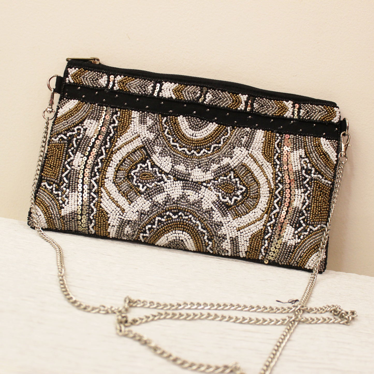 Beaded Beauty - White