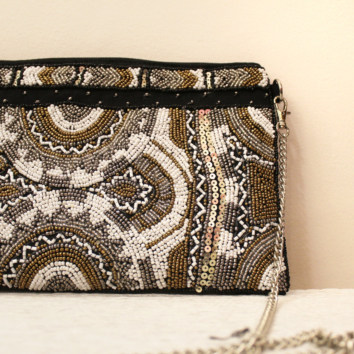 Beaded Beauty - White