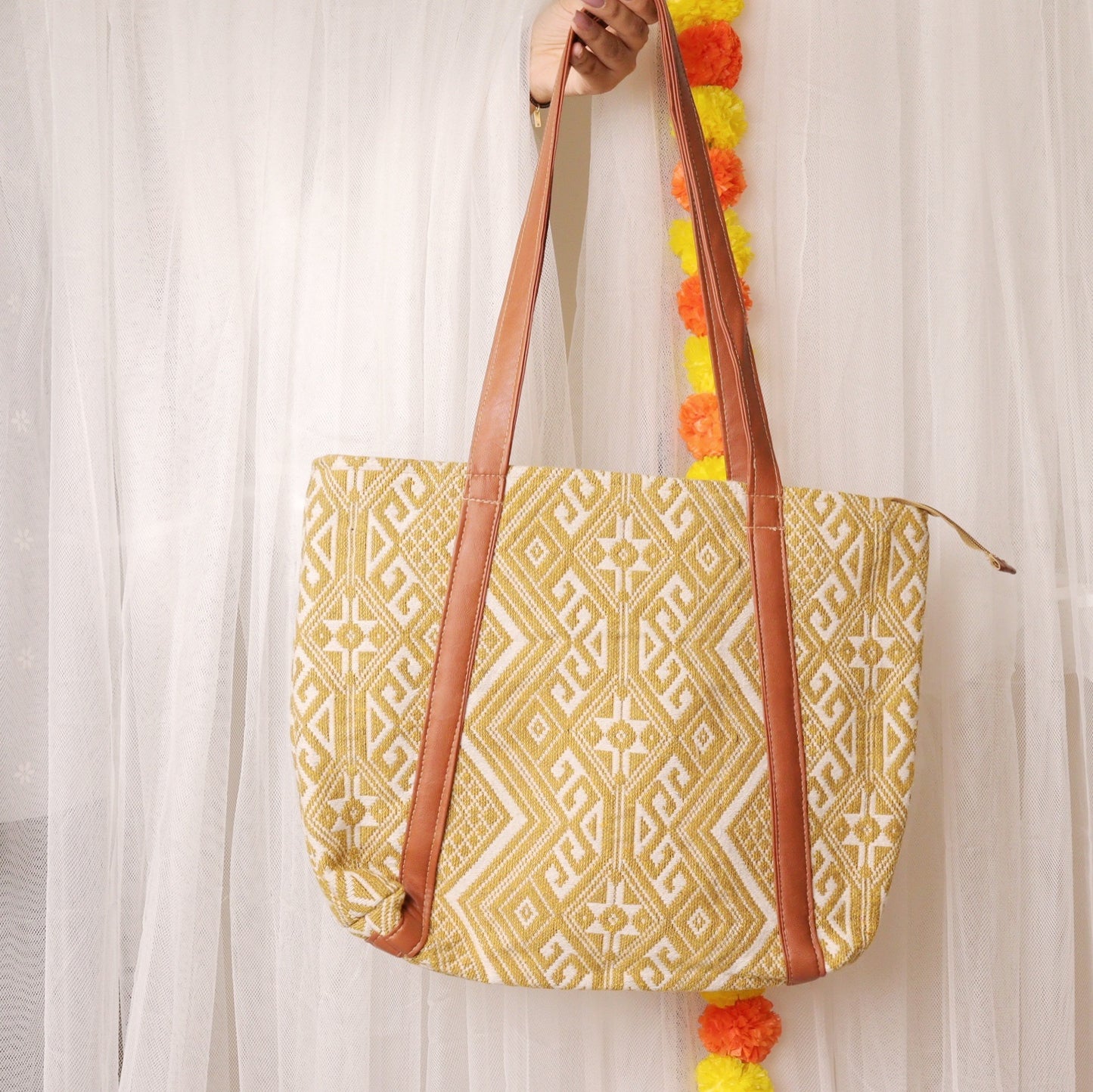 Bonita Jacquard Mustard