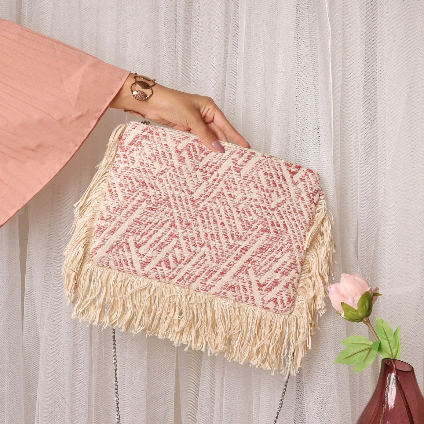 Pastel Jacquard Opulence Sling