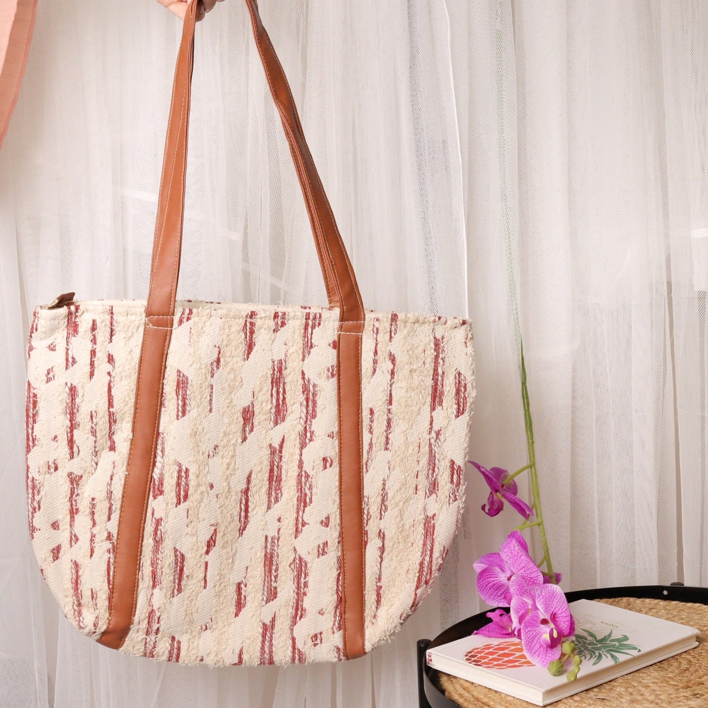 Bonita Jacquard Rojo
