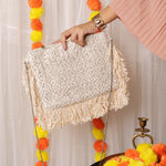 White Jacquard Opulence Sling