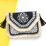 Atlantic Embroidered Coin Clutch