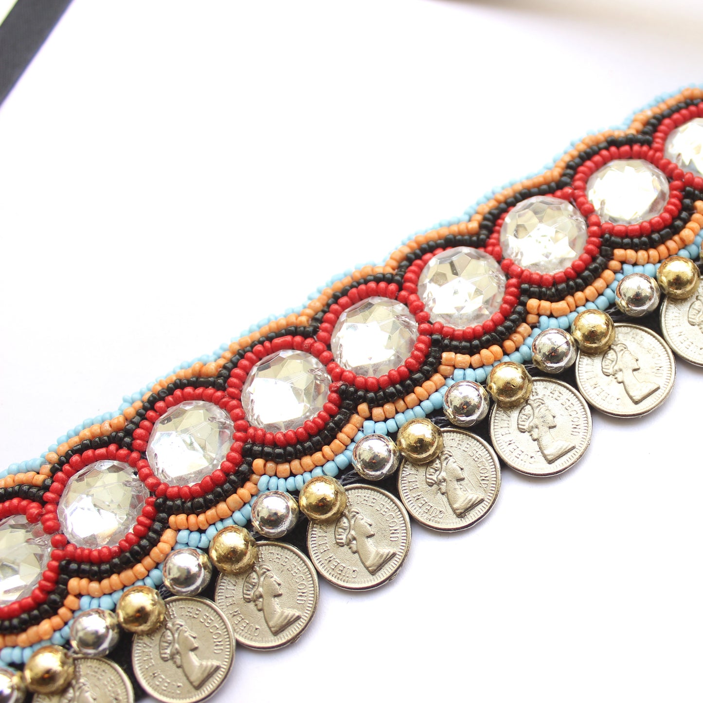 Fake Mirror Coin Choker