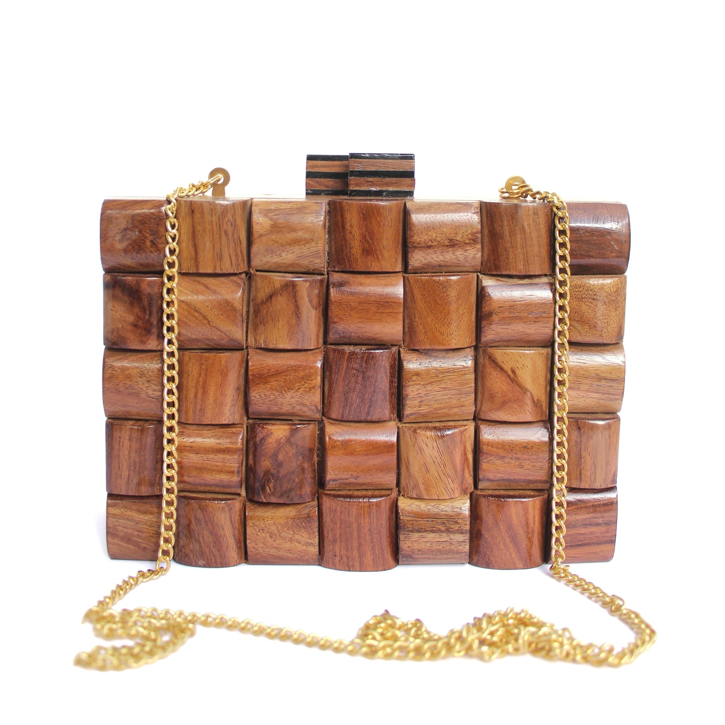 Moody Wooden Clutch