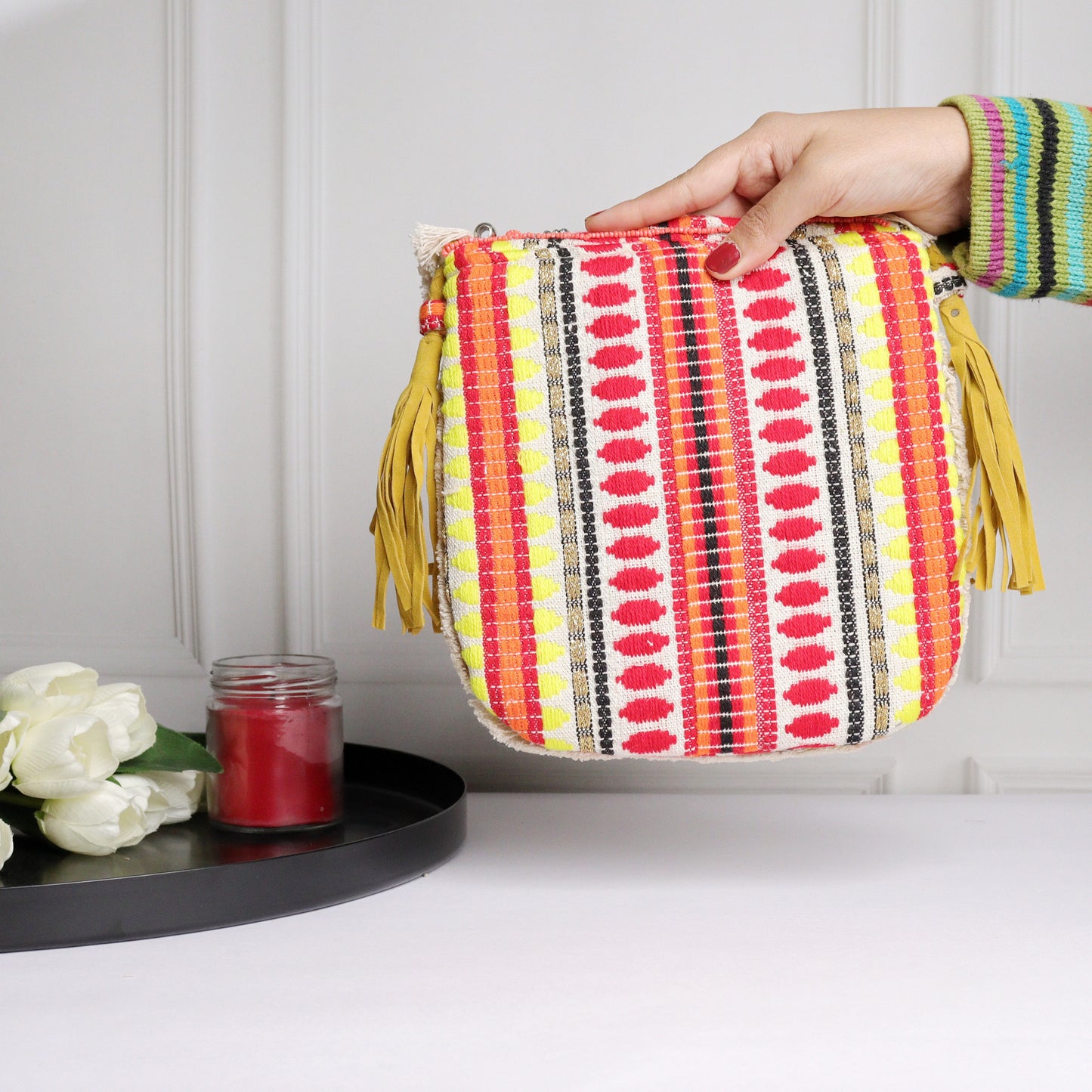 Petite Sandra Red & Yellow