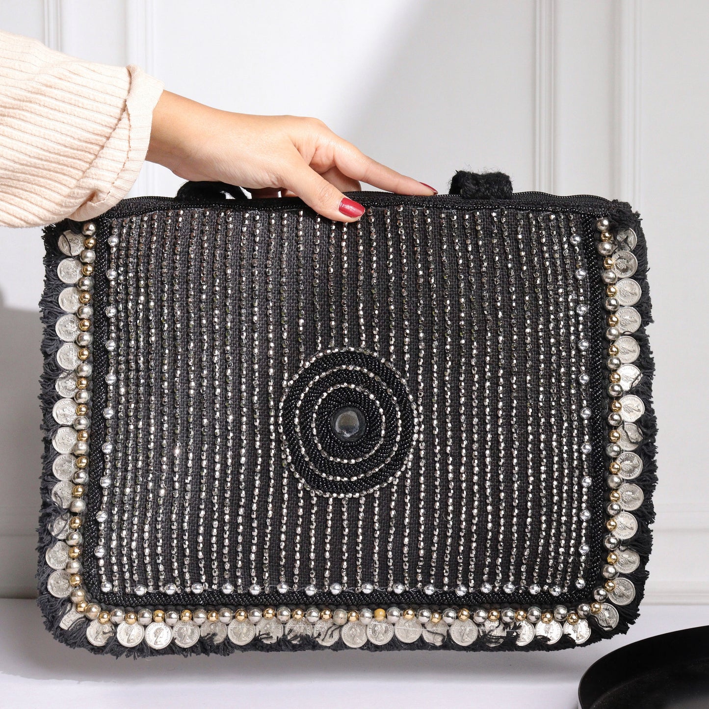 Bonita Black Jute Coin
