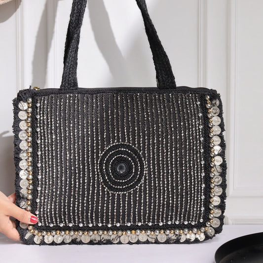 Bonita Black Jute Coin