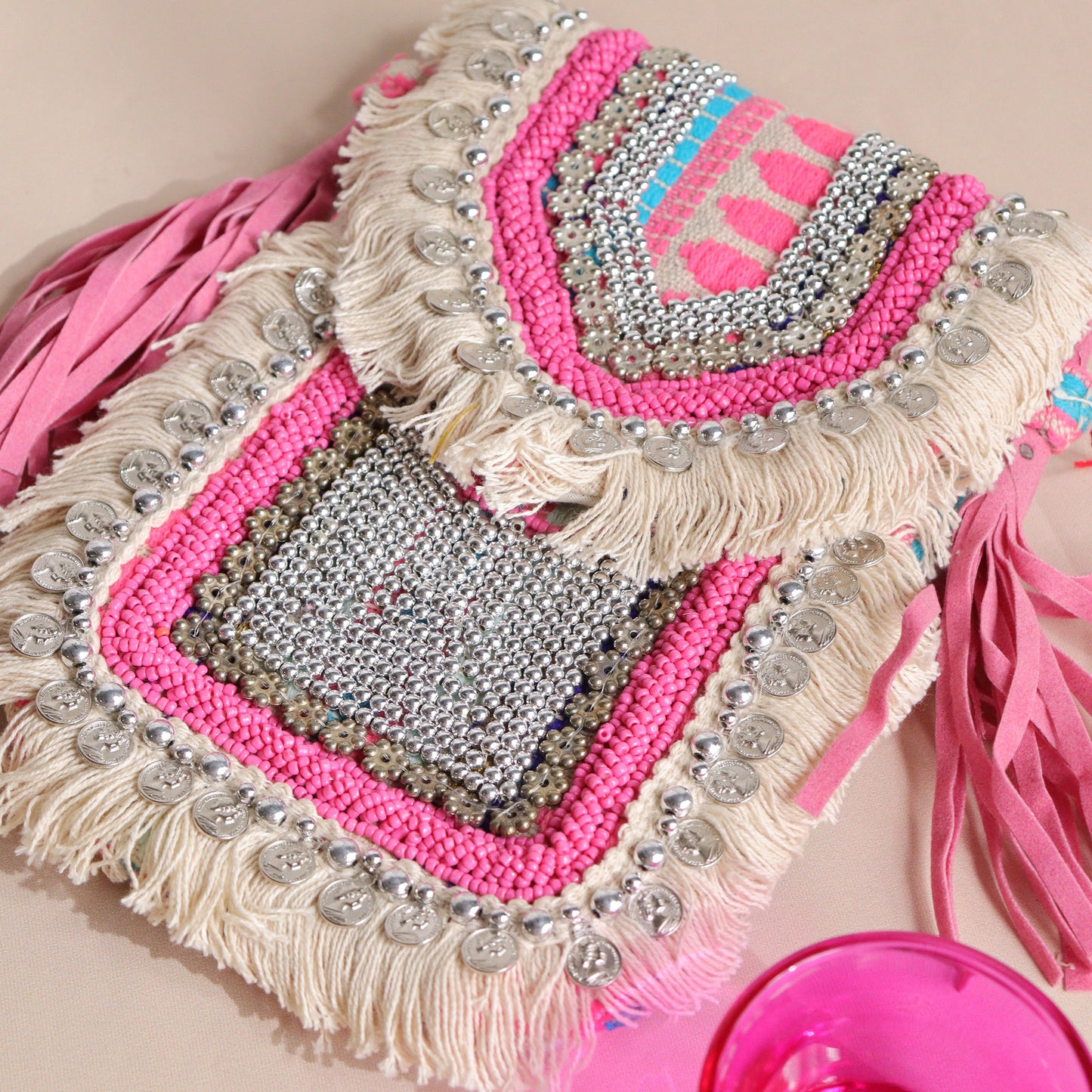Sandra Pink Mobile Sling Bag