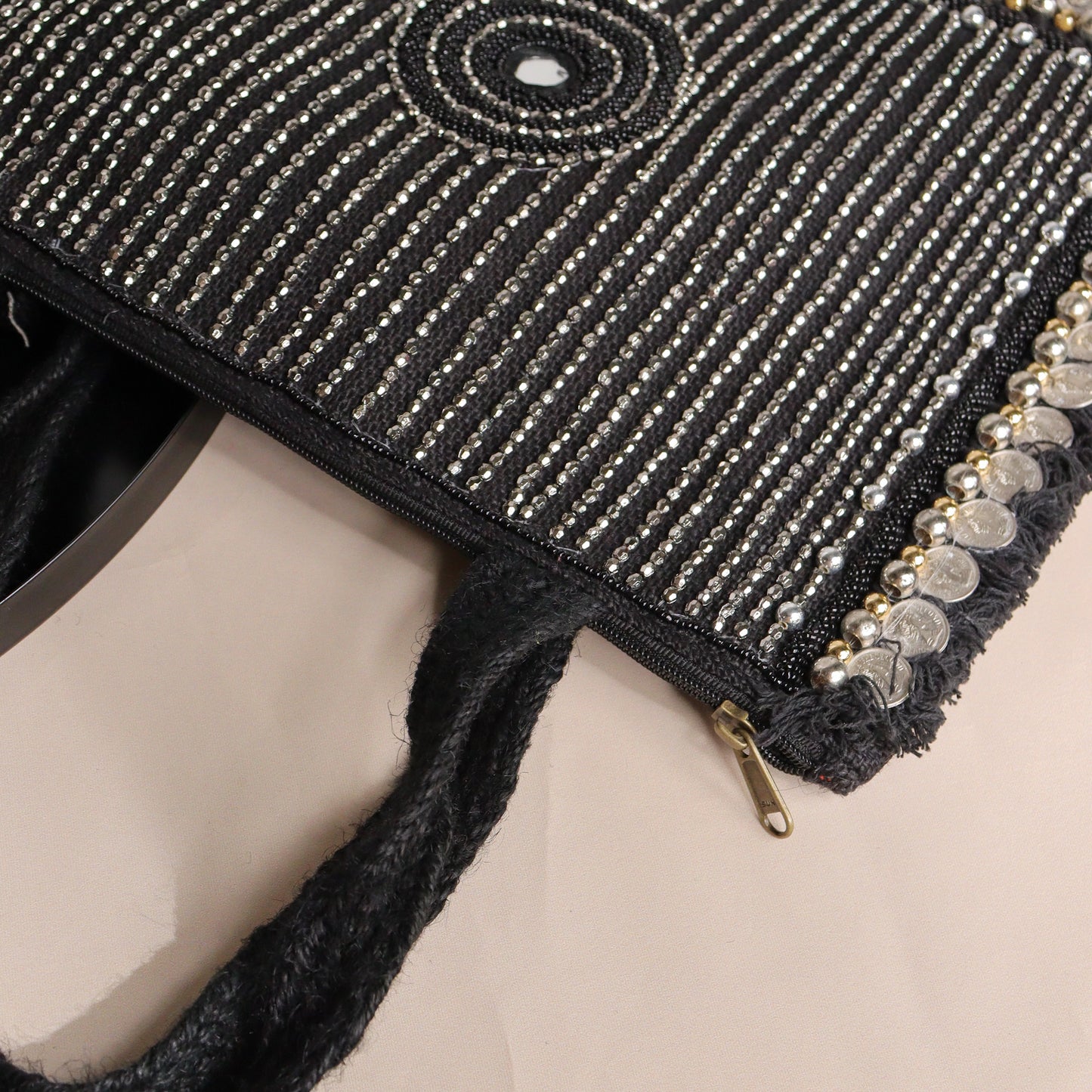 Bonita Black Jute Coin